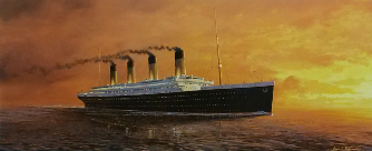 yacht portrait cruise ship portrait Titanic