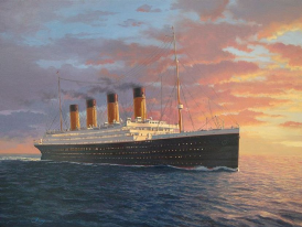 yacht portrait cruise ship portrait Titanic