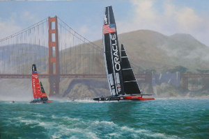 Oracle AC72 America's Cup art
